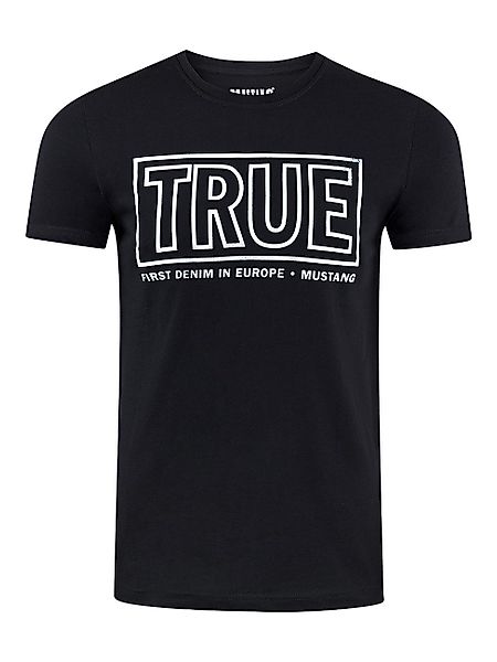 MUSTANG T-Shirt Herren Printshirt Regular Fit günstig online kaufen