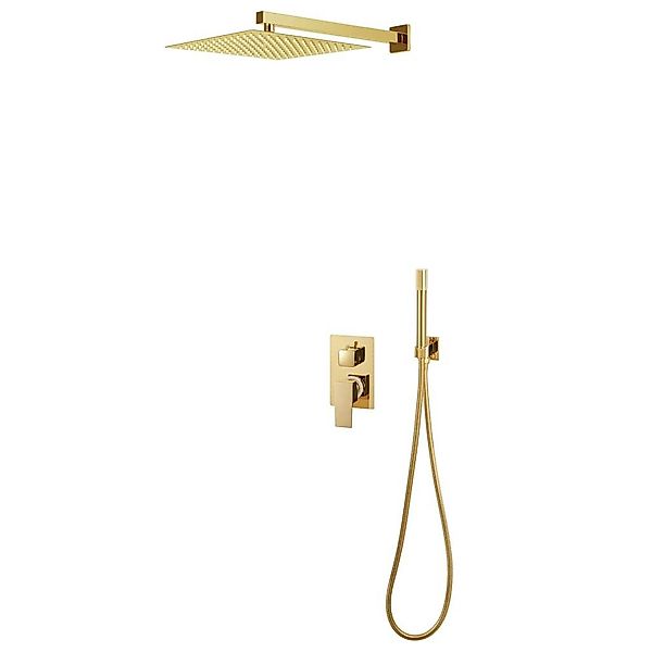 vidaXL Duschsystem Duschsystem Edelstahl 201 Golden, günstig online kaufen