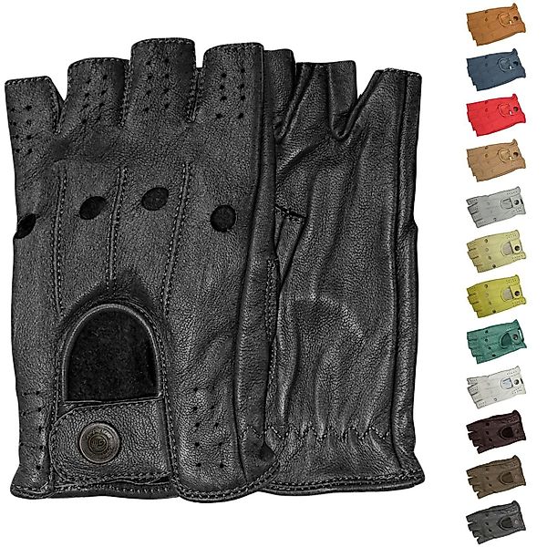 German Wear Lederhandschuhe Driving-GL3 Driving Halbfinger günstig online kaufen