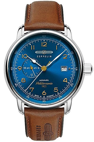 ZEPPELIN Automatikuhr Automatik 100 Jahre Méditerranée Braun/Blau günstig online kaufen