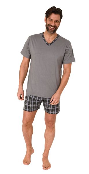 Normann Pyjama Normann Herren kurzarm Schlafanzug günstig online kaufen