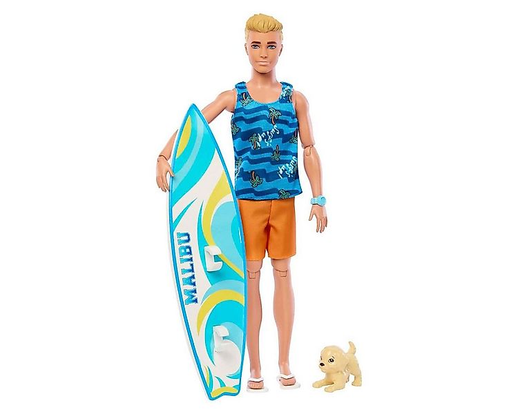 Mattel® Anziehpuppe Mattel HPT50 - Barbie - Puppe mit Zubehör, Surfer, Ken günstig online kaufen