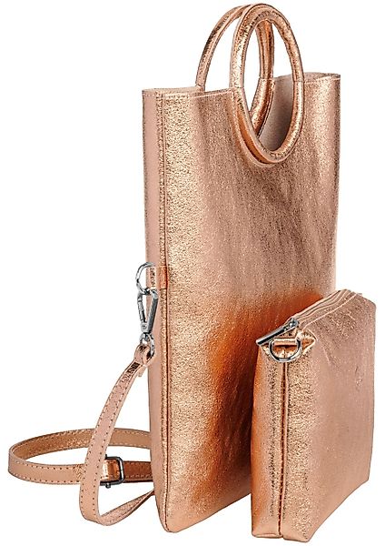 Caspar Umhängetasche 2in1 leder Set Handtasche günstig online kaufen