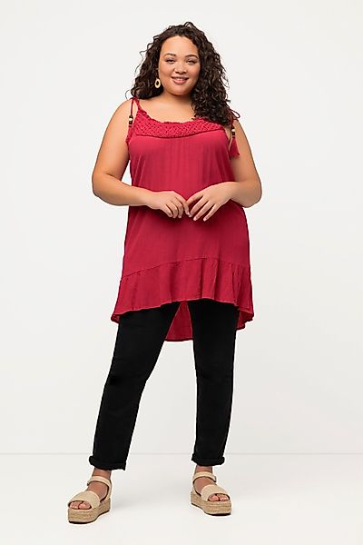 Ulla Popken Spitzenbluse Top Stickerei A-Linie günstig online kaufen