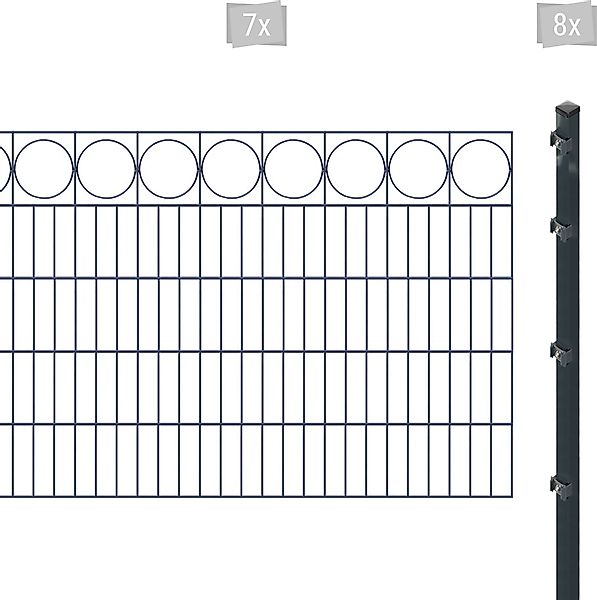 Arvotec Doppelstabmattenzaun »ESSENTIAL 100 zum Einbetonieren "Ring" mit Zi günstig online kaufen