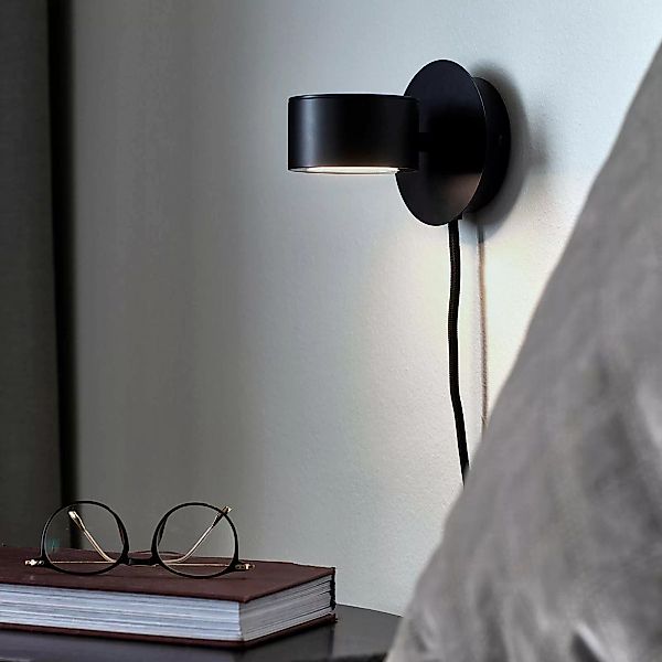 LED-Wandleuchte Clyde mit Stecker und Dimmer günstig online kaufen