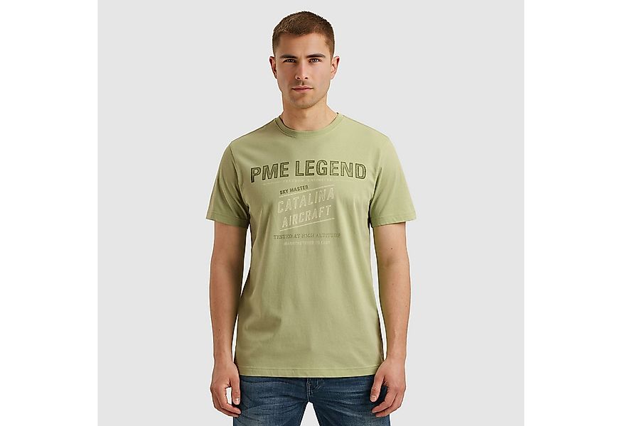 PME LEGEND T-Shirt Short sleeve r-neck single jersey mit Logo-Print günstig online kaufen