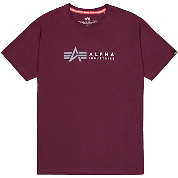 Alpha Industries  T-Shirt Alpha Label T-Shirt - dark cherry günstig online kaufen