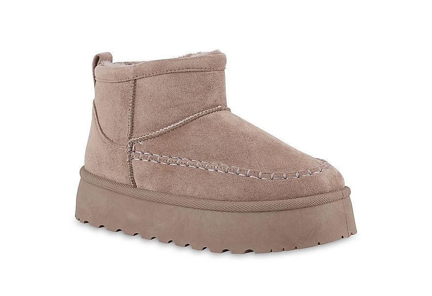 VAN HILL 841431 Winterstiefelette Damen Warm Gefütterte Winter Boots Stiefe günstig online kaufen