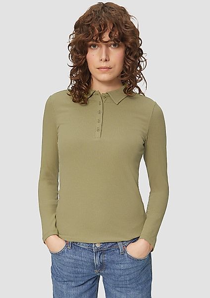 QS Langarmshirt T-Shirt Schmal geschnittenes Rippshirt günstig online kaufen