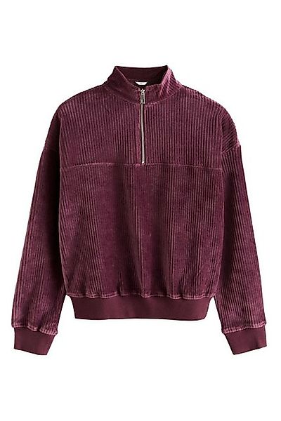 Next Sweatshirt Sweatshirt aus Jerseycord mit Reißverschluss (1-tlg) günstig online kaufen
