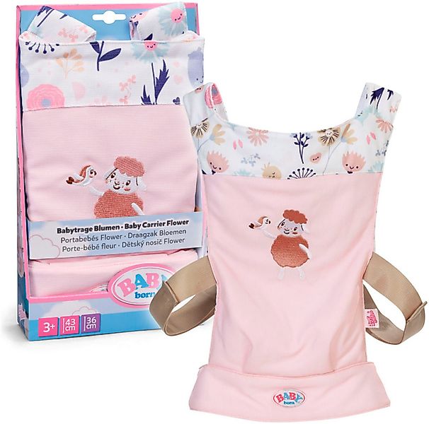 Baby Born Puppen Bauchtrage Babytragesitz Blumen günstig online kaufen
