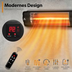 TRESKO Heizstrahler Infrarot Heizstrahler mit Fernbedienung, günstig online kaufen