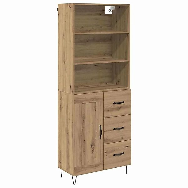 vidaXL Highboard mit Schubladen 2-Tlg Artisan-Eiche Holzwerkstoff 3415880 günstig online kaufen