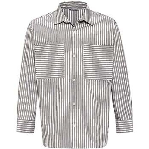 Dandalo  Hemdbluse Guido Relaxed Fit Lapel Collar Striped Shirt with Breast günstig online kaufen