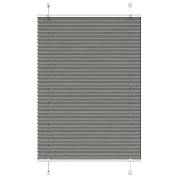 vidaXL Plissee Anthrazit 90x100 cm Stoffbreite 89,4 cm Polyester 4015073 günstig online kaufen