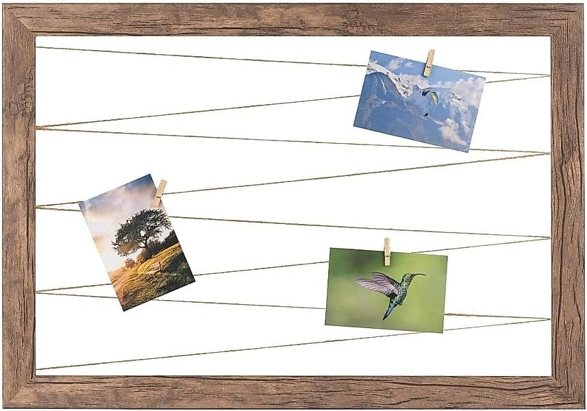 Clamaro Bilderrahmen, Eiche Dunkelbraun CLAMARO 53G Neo Collage nach Maß mo günstig online kaufen