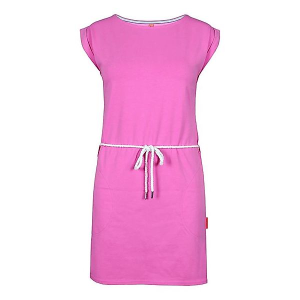 salzhaut Sommerkleid Damen Kleid Usselig Kurzarm mit Taillen-Kordelband und günstig online kaufen