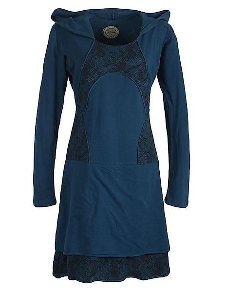 Vishes Jerseykleid Langarm Lagenlookkleid mit Zipfelkapuze Elfen, Goa, Boho günstig online kaufen