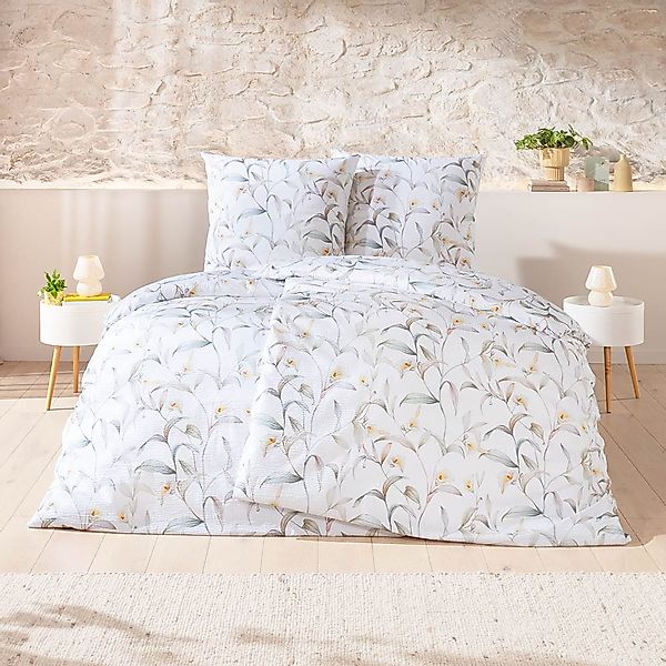 Estella Bettwäsche "Sophie" 2 tlg. Feiner Seersucker aus 100% Baumwolle günstig online kaufen