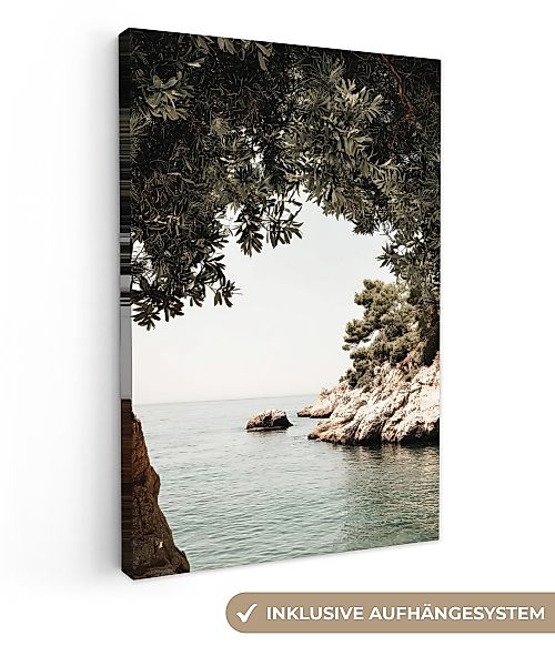 OneMillionCanvasses® Leinwandbild Felsen - Meer - günstig online kaufen