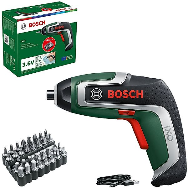 Bosch Home & Garden Akku-Schrauber IXO 7, mit 32-tlg. Schrauberbit-Set günstig online kaufen