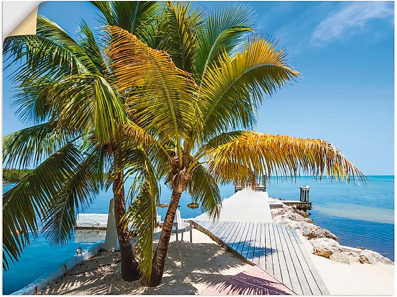 Artland Wandbild »Florida Keys Himmlischer Blick«, Strand, (1 St.) günstig online kaufen