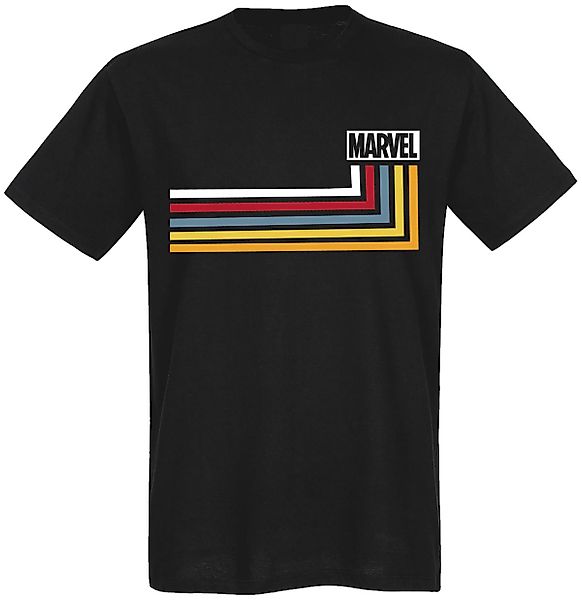 Marvel Stripes Herren T-Shirt dunkelblau günstig online kaufen