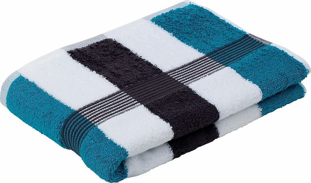 Gözze Badetuch "New York" gestreift, mit strukturierter Borte, reine Baumwo günstig online kaufen