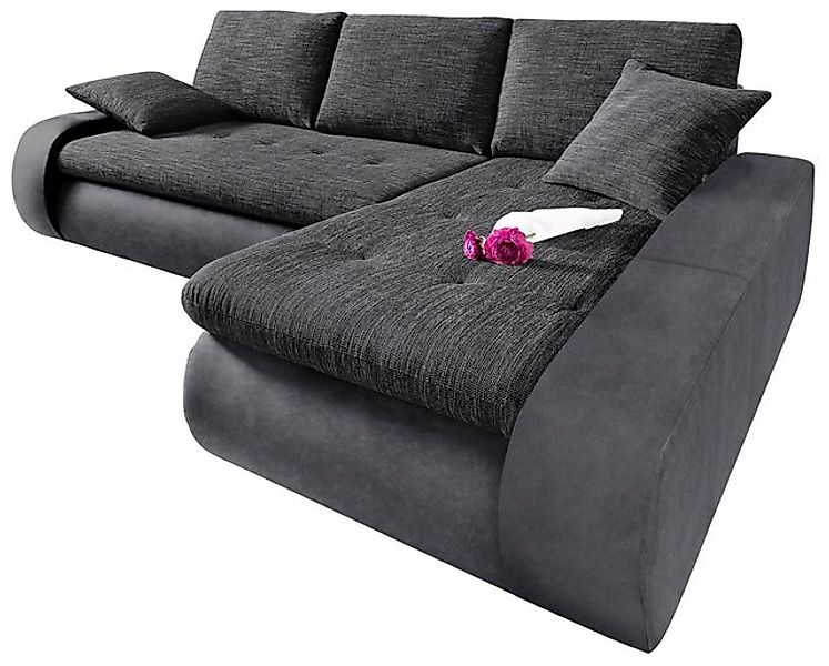 TRENDMANUFAKTUR Ecksofa Indie, modern und bequem, Materialmix, OTTOs Choice günstig online kaufen