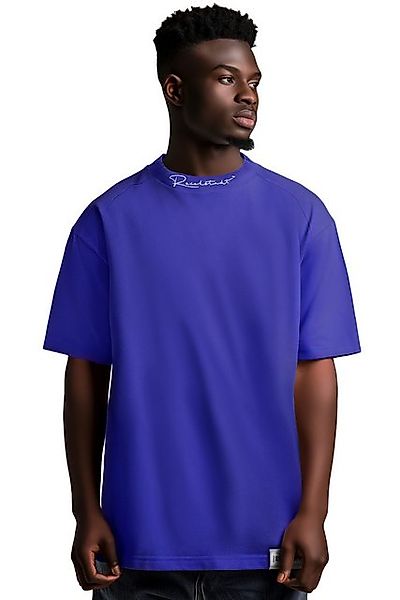 Reichstadt Oversize-Shirt Casual Kurzarm T-shirt 23RS041 Light Purple S mit günstig online kaufen