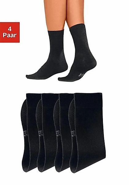 H.I.S Basicsocken, (Packung, 4 Paar), mit hohem Baumwollanteil günstig online kaufen