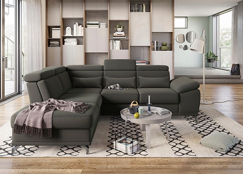 sit&more Ecksofa Cabrio L-Form, mit Sitztiefenverstellung, günstig online kaufen