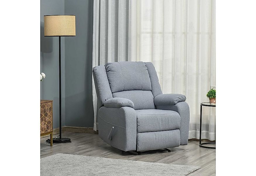 HOMCOM Relaxsessel mit Liegefunktion, mit Leinenoptik (Relaxsessel, 1-St., günstig online kaufen