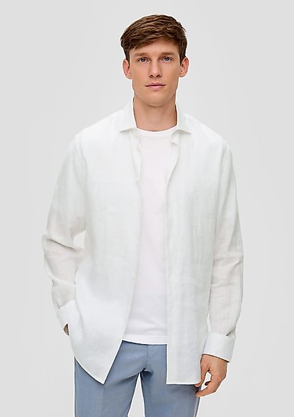 s.Oliver BLACK LABEL Langarmhemd Glänzendes Tailored günstig online kaufen