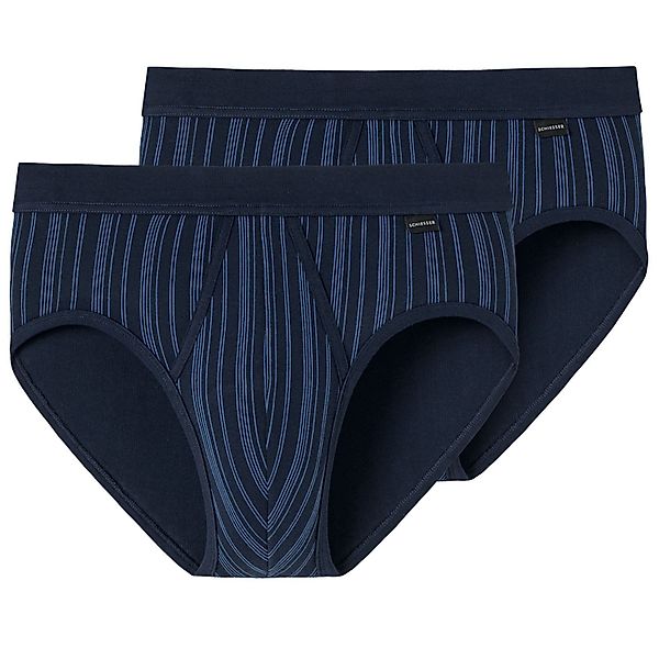 Schiesser Slip (2-St) mit Eingriff, gestreift, günstig online kaufen