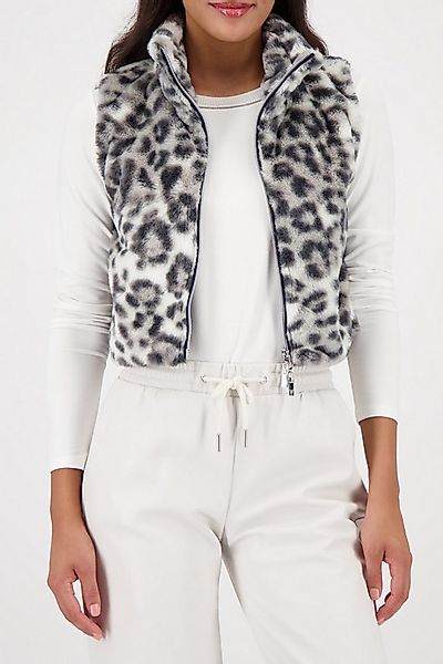 Monari Fellimitatweste Weste fake fur Leo Regular fit mit Stehkragen günstig online kaufen