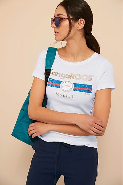 KangaROOS T-Shirt, Kurzarm, unifarben und bedruckt, Rundhalsausschnitt günstig online kaufen