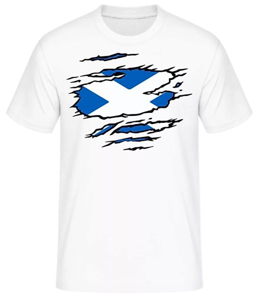 Zerrissene Flagge Schottland · Männer Basic T-Shirt günstig online kaufen