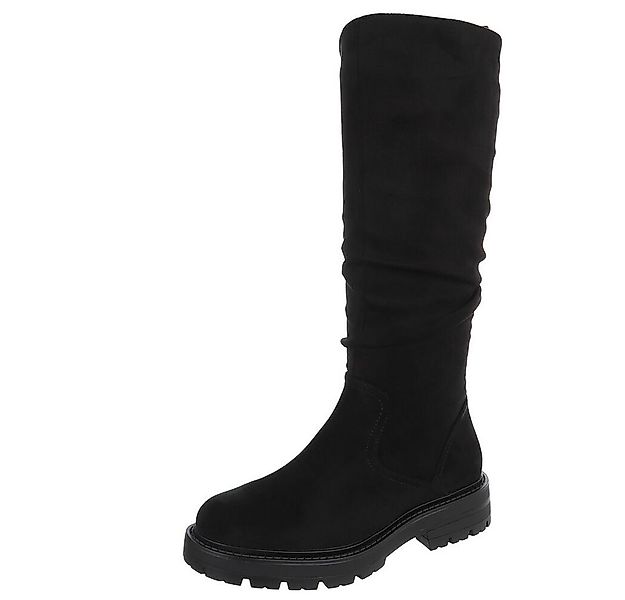 Ital-Design Elegante Damen-Stiefel mit hohem Schaft für Alltag & Freizeit S günstig online kaufen