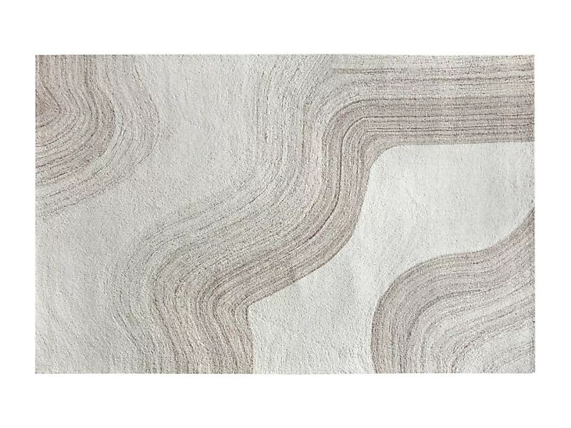 Teppich - 100 % Wolle - handgefertigt - 200 x 290 cm - 1800 g/m2 - Beige & günstig online kaufen