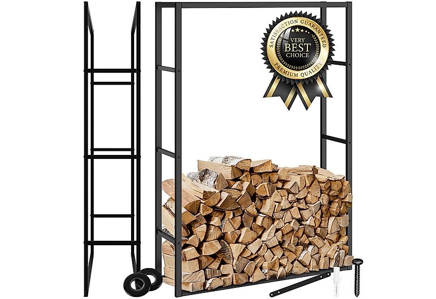 tectake Kaminholzregal Holzlager Tuby, für In- & Outdoor, 100,5x25x150cm, B günstig online kaufen