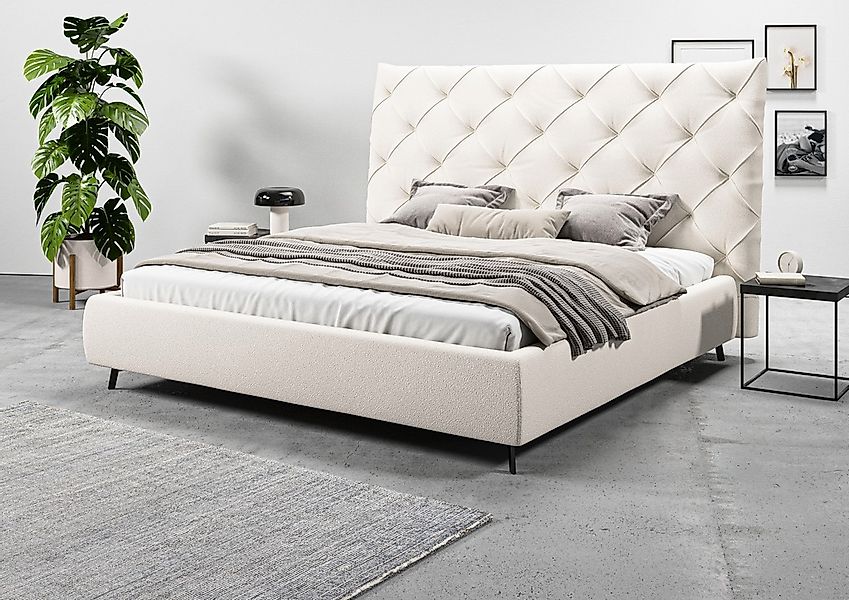 Home affaire Polsterbett "Maxime, in 4 Breiten bis 200cm, auch in Leder" Ko günstig online kaufen