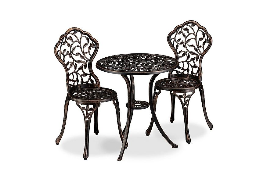 relaxdays Balkonset Balkonmöbel Set im antiken Design günstig online kaufen