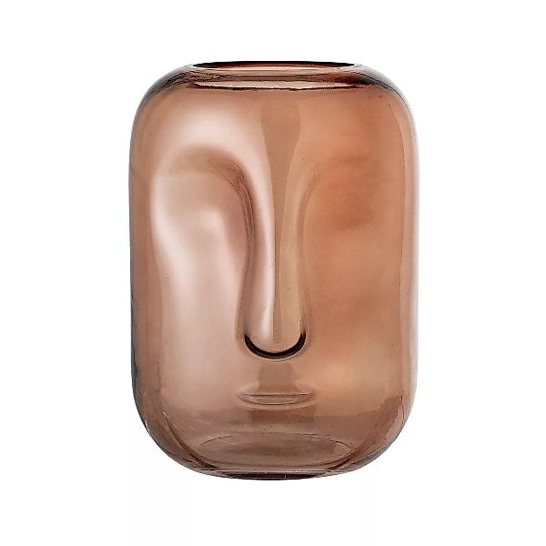 Bloomingville Glasvase Gesicht 25cm Braun günstig online kaufen
