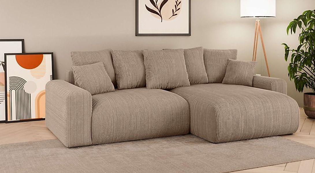 Home affaire Ecksofa »LAKESIDE klein mit Bettfunktion und Bettkasten, B/T/H günstig online kaufen
