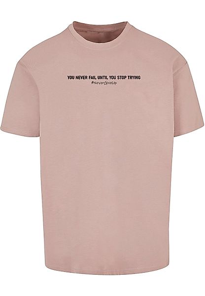 Merchcode T-Shirt "Merchcode Herren Never Give Up Heavy Oversized Tee" 1 St günstig online kaufen