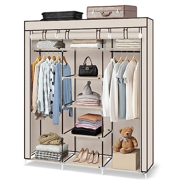 Bellavio Kleiderschrank Stoffschrank 12 Ablagen (1-St., günstig online kaufen
