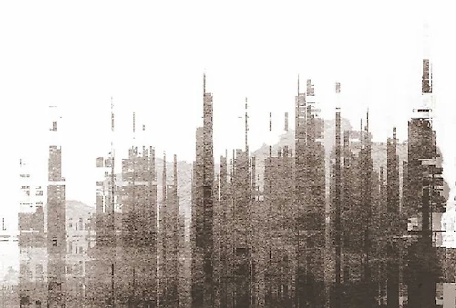 Architects Paper Fototapete »Atelier 47 Skyline Artwork 3« Stadt glatt Vlie günstig online kaufen