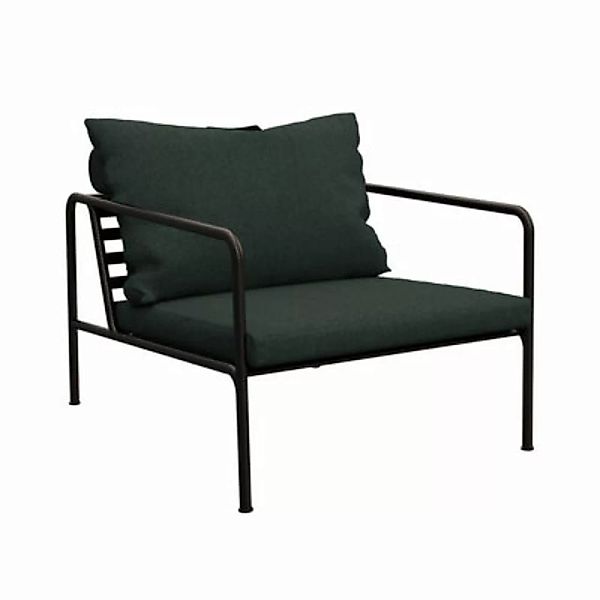 Gepolsterter Sessel Avon metall textil grün / Stoff & Stahl - Houe - Grün günstig online kaufen